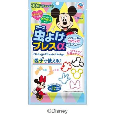 虫よけブレスα ミッキー&ミニー 30個 アース製薬