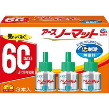 アースノーマット 取替えボトル 60日用 無香料 45ml×3P アースノーマット アース製薬 【防除用医薬部外品】