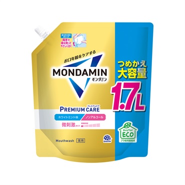 モンダミン プレミアムケア つめかえ大容量 1700ml MONDAMIN アース製薬 【医薬部外品】