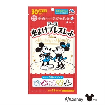 アース 虫よけブレスレット ミッキー＆ミニー 30個入 アース製薬