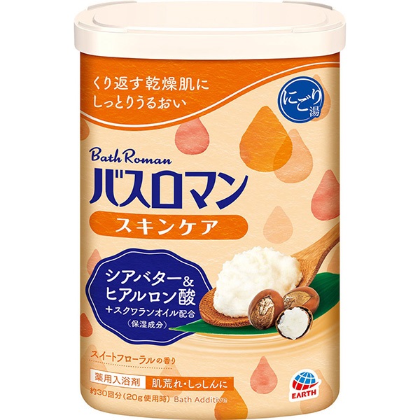 バスロマン スキンケア 600g アース製薬【医薬部外品】入浴剤 | イオン