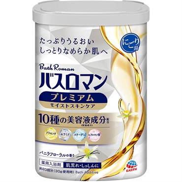 バスロマン プレミアム モイストスキンケア 600g アース製薬【医薬部外品】入浴剤