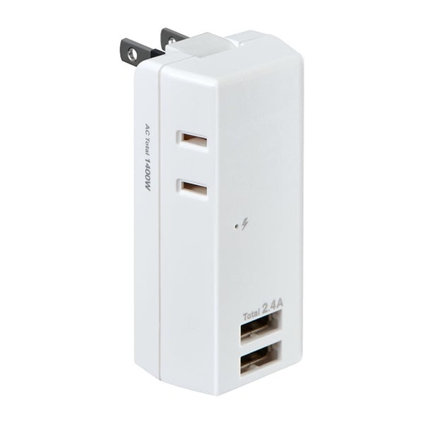 耐雷USBタップ 2ポート UA ELPA | イオンスタイルオンライン