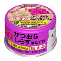 CIAO ホワイティ かつお&しらす ほたて味 85g チャオ いなばペットフード(85g)
