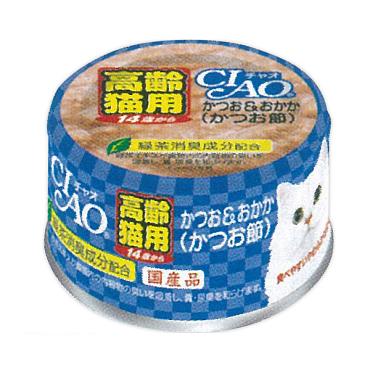 CIAO 14歳からのかつお&おかか かつお節 85g チャオ CIAO いなばペットフード【医薬部外品】