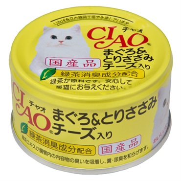 CIAO まぐろ血合肉シリーズ まぐろ&とりささみ チーズ入り 85g チャオ いなばペットフード