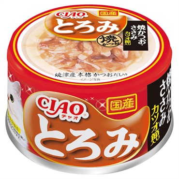 CIAO とろみ 焼かつお・ささみ カツオ節入り 80g チャオ いなばペットフード