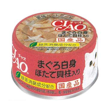 いなば チャオ まぐろ白身 ほたて貝柱入り 85g チャオ CIAO いなばペットフード