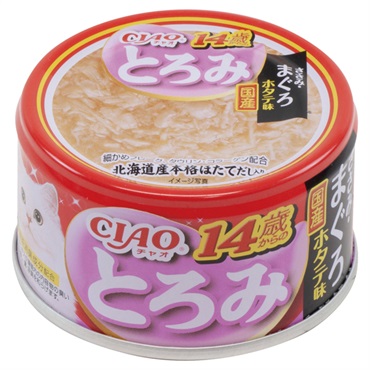 CIAO とろみ 14歳からのささみ・まぐろ ホタテ味 80g チャオ いなばペットフード