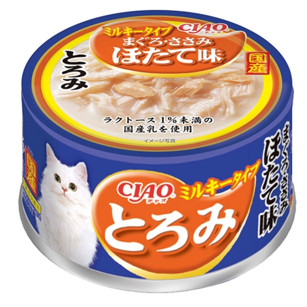CIAO とろみ ミルキータイプ まぐろ・ささみ ほたて味 80g チャオ いなばペットフード(80g)