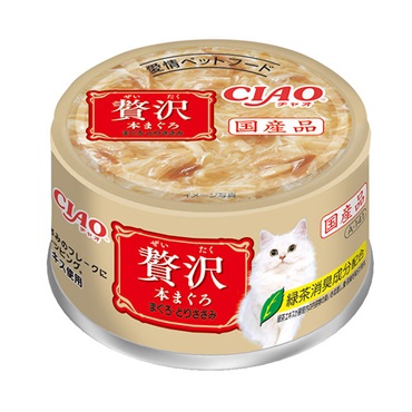 CIAO 贅沢 本まぐろ まぐろ・とりささみ 80g チャオ CIAO いなばペットフード