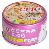 CIAO ホワイティ とりささみ&ぶり 85g チャオ いなばペットフード(85g)