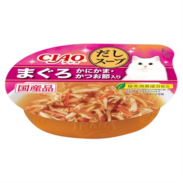 CIAO このままだしスープ まぐろ かにかま・かつお節入り 60g チャオ いなばペットフード