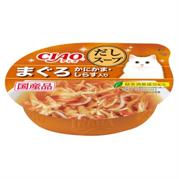 CIAO このままだしスープ まぐろ かにかま・しらす入り 60g チャオ いなばペットフード