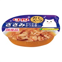 CIAO このままだしスープ ささみ かにかま・かつお節入り 60g チャオ いなばペットフード(60g)