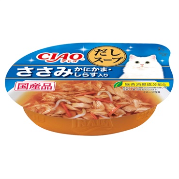 CIAO このままだしスープ ささみ かにかま・しらす入り 60g チャオ いなばペットフード