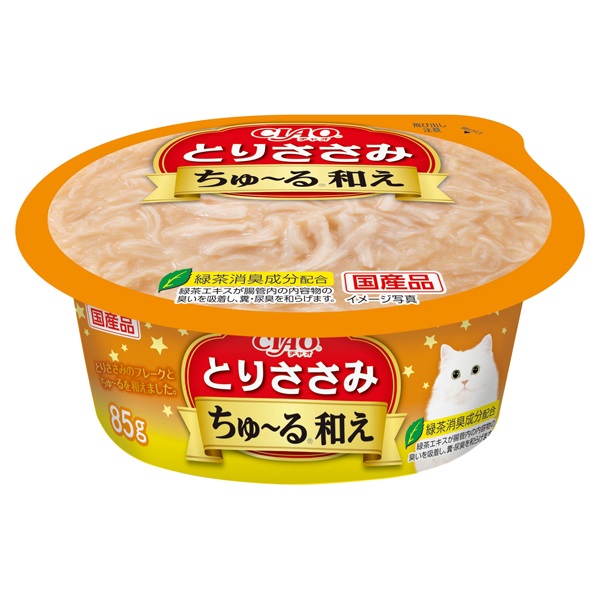 CIAO ちゅ～る和え カップ とりささみ 85g チャオ いなばペットフード(85g)