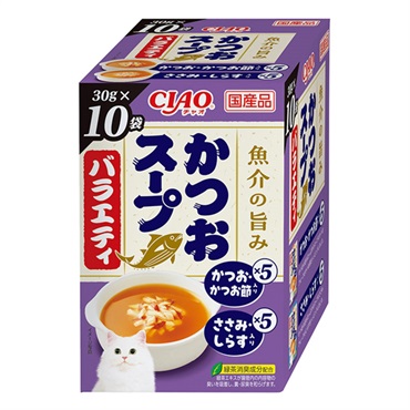 CIAO スープ かつおスープバラエティ 30g×10袋 チャオ いなばペットフード