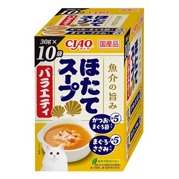 CIAO スープ ほたてスープバラエティ 30g×10袋 チャオ いなばペットフード