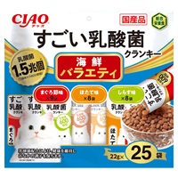 CIAO すごい乳酸菌 クランキー 海鮮バラエティ 22g×25袋 チャオ いなば