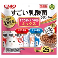 CIAO すごい乳酸菌 クランキー まぐろ節・かつお節ミックス 22g×25袋
