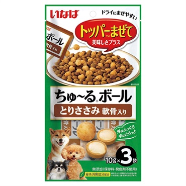 いなば ちゅ～るボール とりささみ 軟骨入り 10g×3袋 いなばペットフード
