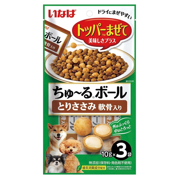 いなば ちゅ～るボール とりささみ 軟骨入り 10g×3袋 いなばペットフード(10g×3袋)