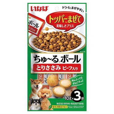 いなば ちゅ～るボール とりささみ ビーフ入り 10g×3袋 いなばペットフード