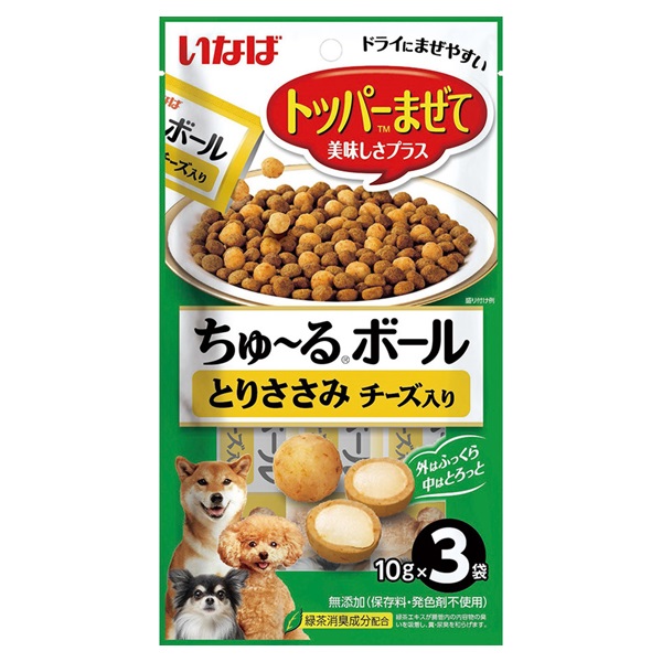 いなば ちゅ～るボール とりささみ チーズ入り 10g×3袋 いなばペットフード(10g×3袋)