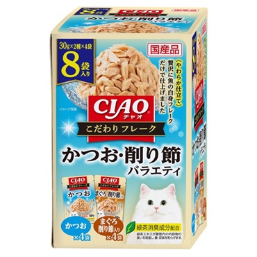 CIAO こだわり フレーク かつお・削り節バラエティ 30g×8袋 チャオ いなばペットフード
