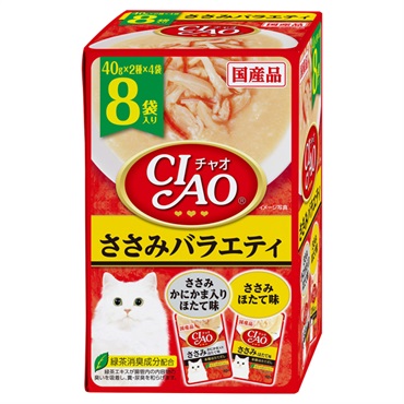 CIAO パウチ ささみバラエティ 40g×8袋 チャオ いなばペットフード