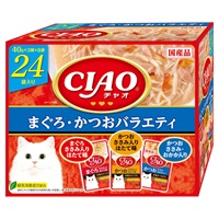 CIAO パウチ まぐろ・かつおバラエティ 40g×24袋 チャオ いなばペットフード(40g×24袋)
