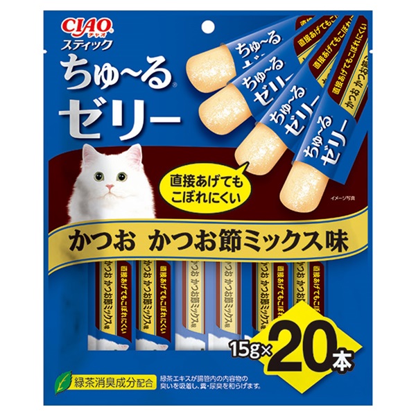 CIAO スティック かつお かつお節ミックス味 20本入り 15g×20本 チャオ いなばペットフード(15g×20本)