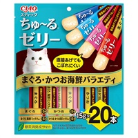 CIAO スティック まぐろ・かつお海鮮バラエティ 20本入り 15g×20本 チャオ いなばペットフード(15g×20本)