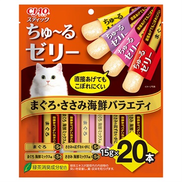 CIAO スティック まぐろ・ささみ海鮮バラエティ 20本入り 15g×20本 チャオ いなばペットフード