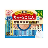 CIAOちゅーるごはん バラエティ 14g×40本 いなばペットフード(シーフードバラエティ)