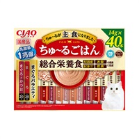 CIAOちゅーるごはん バラエティ 14g×40本 いなばペットフード(まぐろバラエティ)