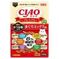 CIAO プレミアム かつお節入り まぐろミックス味 500g チャオ いなばペットフード(500g)
