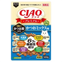 CIAO プレミアム かつお節入り かつおミックス味 500g チャオ いなばペットフード(500g)
