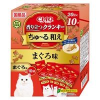 CIAO 香り立つクランキー ちゅ～る和え まぐろ味 20g×10袋 チャオ いなばペットフード(20g×10袋)