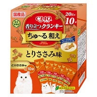 CIAO 香り立つクランキー ちゅ～る和え とりささみ味 20g×10袋 チャオ いなばペットフード(20g×10袋)