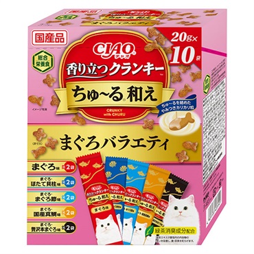 CIAO 香り立つクランキー ちゅ～る和え 20g×10袋 チャオ いなばペットフード