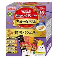 CIAO 香り立つクランキー ちゅ～る和え 20g×10袋 チャオ いなばペットフード(贅沢バラエティ)