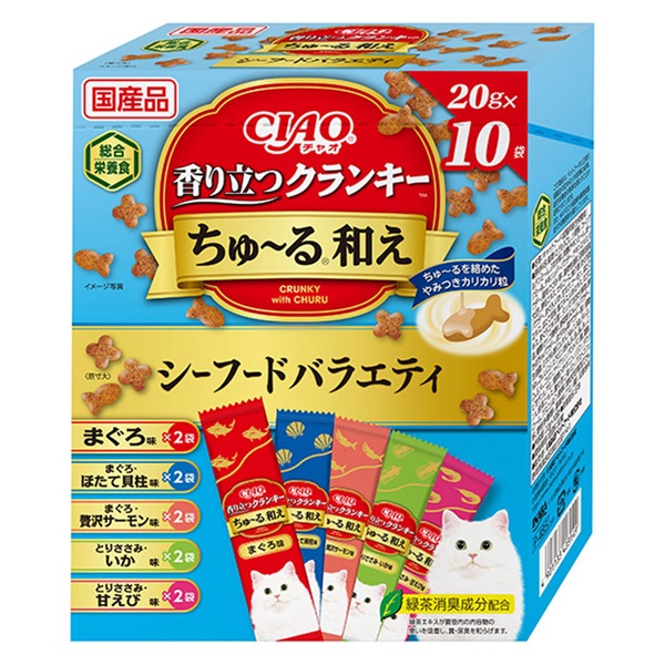 いなばペットフード　魚づくし　いか入りが多めのバラエティ60g×3P×96個 魚づくし 60g×3袋 いなば いなばペットフード | イオンスタイル