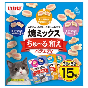 いなば 焼ミックス ちゅ～る和え バラエティ 10g×15袋 いなばペットフード