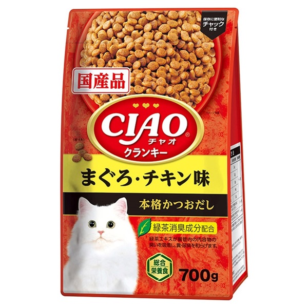 CIAO クランキー まぐろ・チキン味 700g チャオ いなばペットフード(700g)