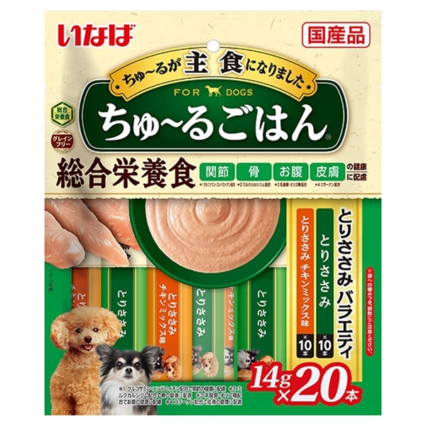 いなば ちゅ～るごはん とりささみバラエティ 14g×20本 いなばペットフード(14g×20本)