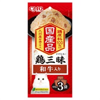 CIAO 鶏三昧 和牛入り 60g×3袋 チャオ いなばペットフード(60g×3袋)