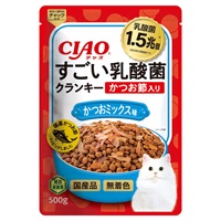 すごい乳酸菌クランキー かつお節味 &まぐろ節味 760g×10袋 CIAO すごい乳酸菌 クランキー かつお節入り かつおミックス味 500g
