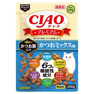 CIAO プレミアム かつお節入り かつおミックス味 200g チャオ いなばペットフード